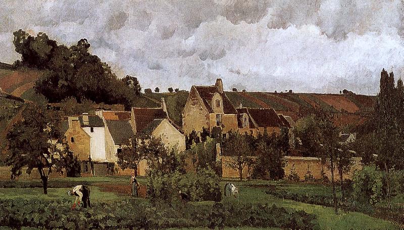 Camille Pissarro Loose multi-tile this Canada thunder hillside France oil painting art